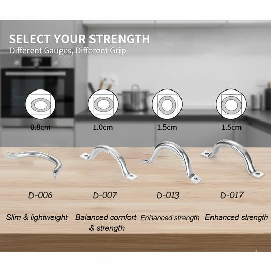 ArcLine Handle Series-Classic Half-Round Arc Design for Premium Cookware Lids