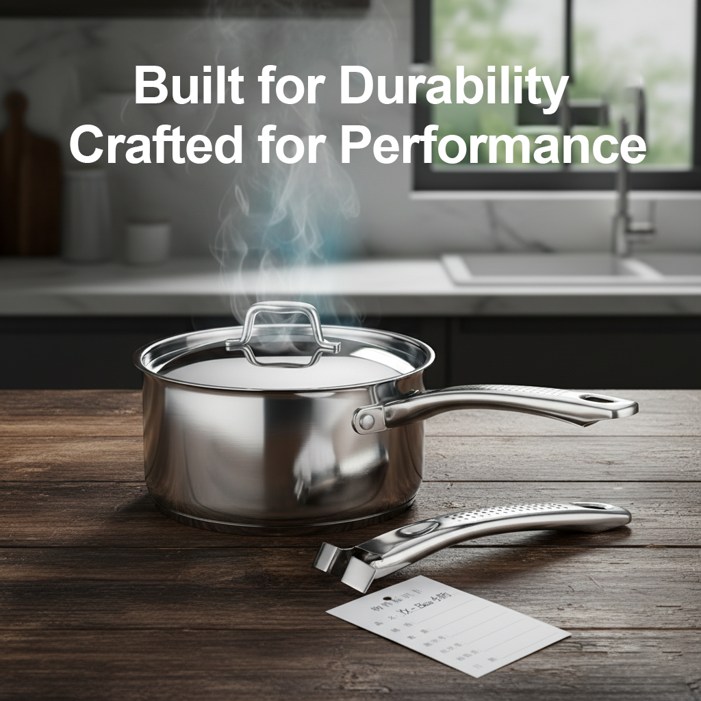 B-020 Hollow-Core Stainless Steel Cookware Handle-Extended Base Handles