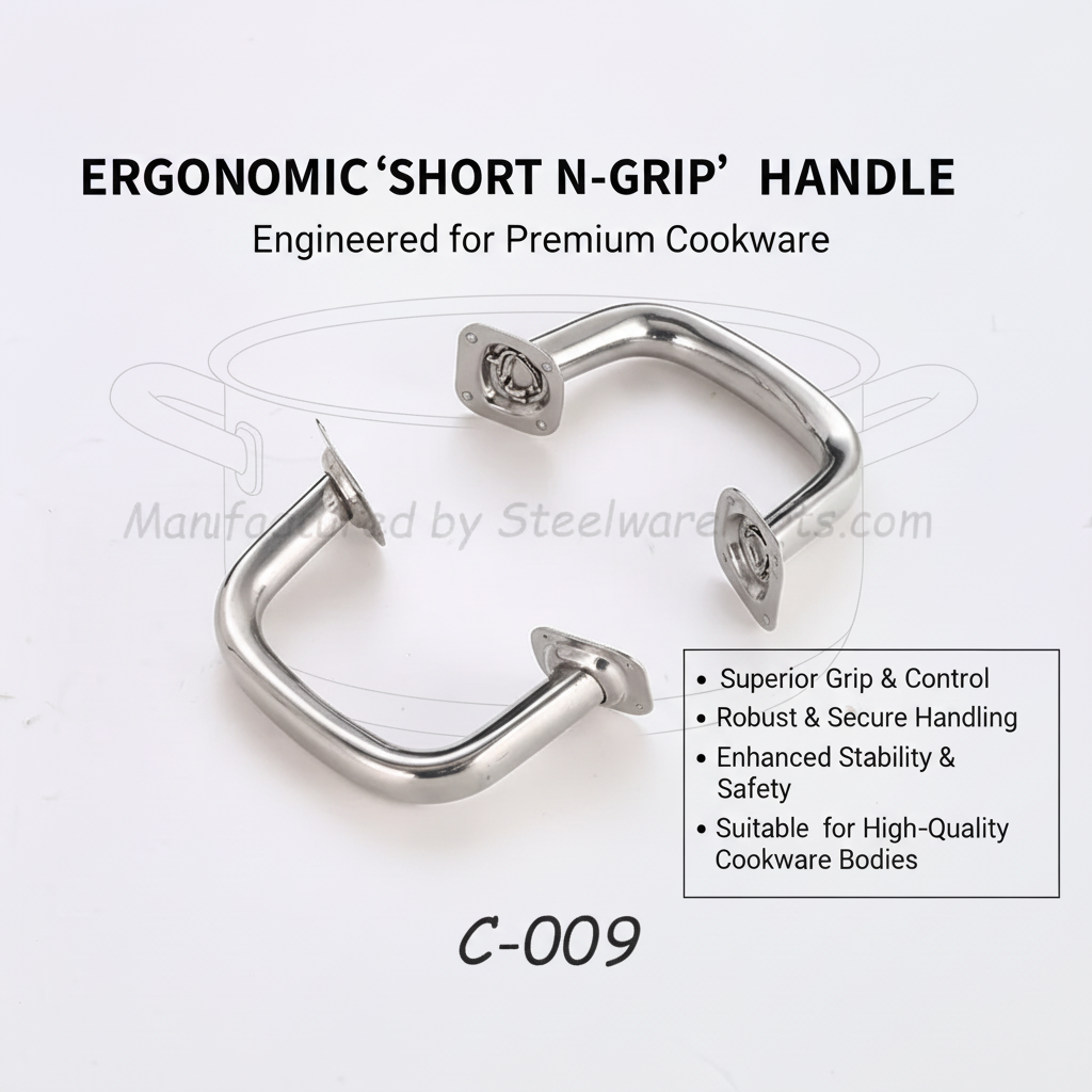 C-009 Hollow-Core Stainless Steel Side Loop Handles