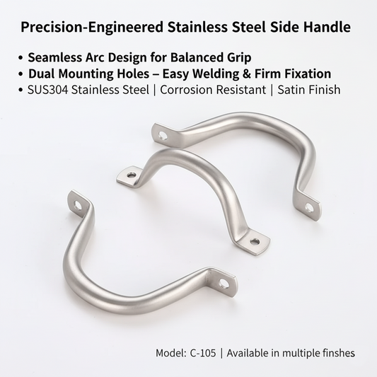 C-015 Stainless Steel Cookware Handle Set (Body Handle + Lid Knob)