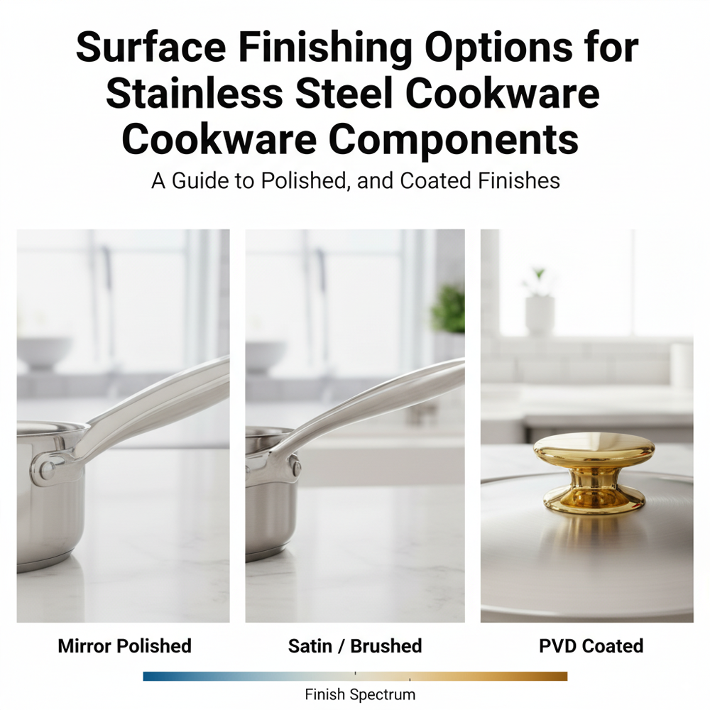 Surface Finishing Options for Stainless Steel Cookware Components