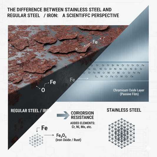The Difference Between Stainless Steel and Regular Steel/Iron: A Scientific Perspective
