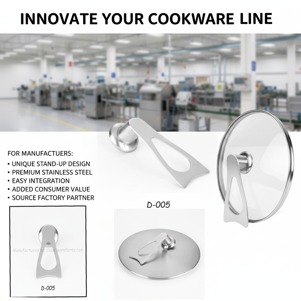 StandUp Handle-Stainless Steel Lid Knob for Cookware & Replacement Pot Lids