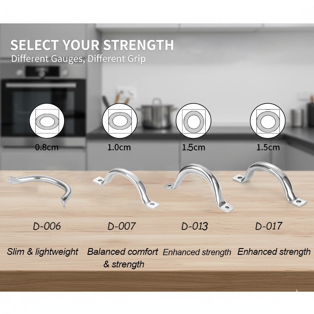 ArcLine Handle Series-Classic Half-Round Arc Design for Premium Cookware Lids