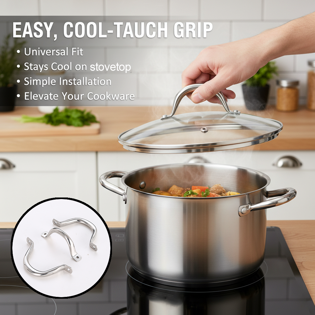 ArcLine Handle Series-Classic Half-Round Arc Design for Premium Cookware Lids