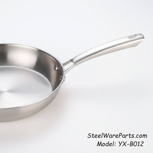 B-012 Hollow-Core Stainless Steel Cookware Ergonomic Handle-Forked (Split-End) Handles
