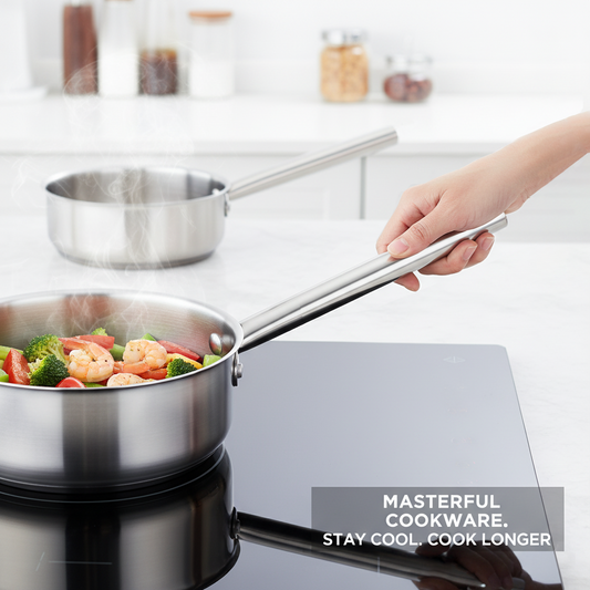 B-013 Round Tube Stainless Steel Handle – Durable, Heat-Resistant Design for Premium Cookware