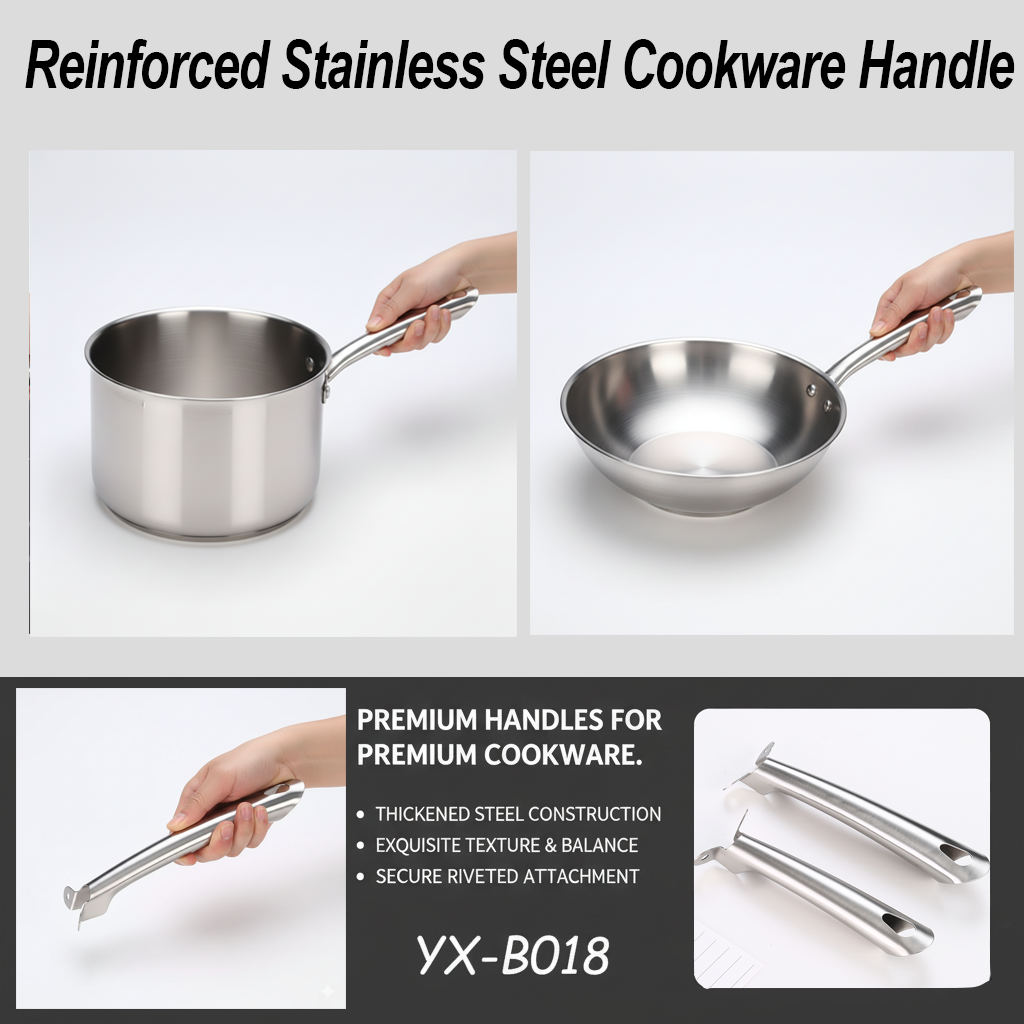 B-018 Reinforced Stainless Steel Cookware Handle-Ergonomic Handles