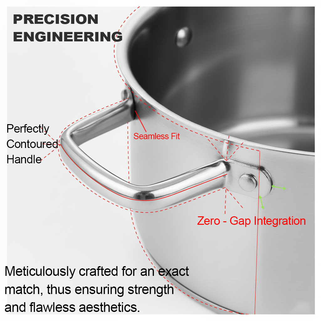C-001 Hollow-Core Stainless Steel Side Loop Handles
