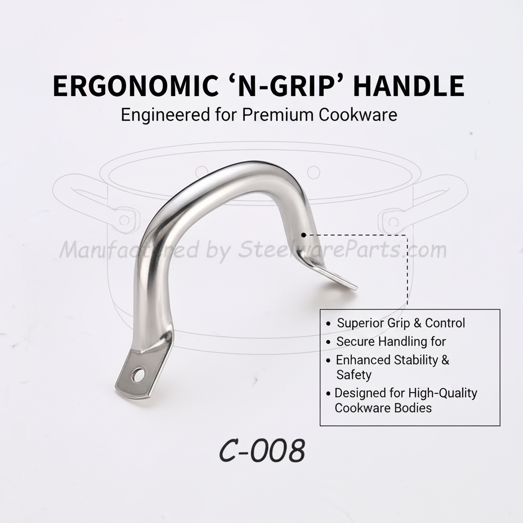 C-008 Hollow-Core Stainless Steel Side Loop Handles