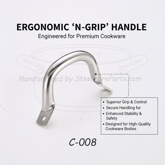 C-008 Hollow-Core Stainless Steel Side Loop Handles