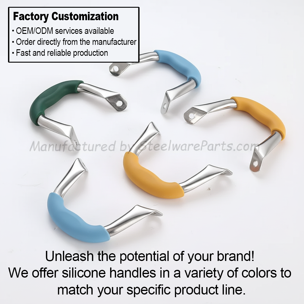 C-017 Stainless Steel Cookware Handle Set (Body Handle + Lid Knob)