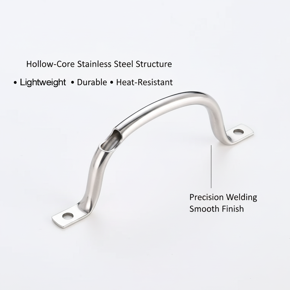 C-019 Thin Hollow Stainless Steel Cookware Handle Set (Body Handle + Lid Knob)