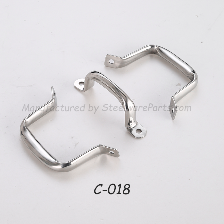 C-018 Stainless Steel Cookware Handle Set (Body Handle + Lid Knob ...