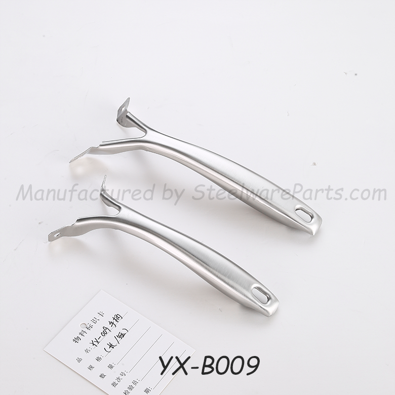 B-009 Hollow-Core Stainless Steel Cookware Ergonomic Handle-Forked (Split-End) Handles