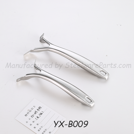 B-009 Hollow-Core Stainless Steel Cookware Ergonomic Handle-Forked (Split-End) Handles