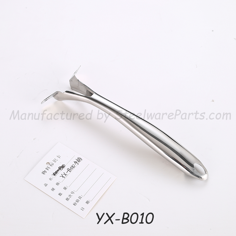 B-010 Hollow-Core Stainless Steel Cookware Ergonomic Handle-Forked (Split-End) Handles