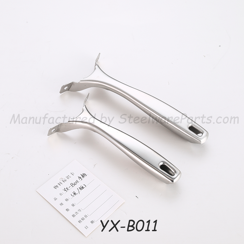 B-011 Hollow-Core Stainless Steel Cookware Ergonomic Handle-Forked (Split-End) Handles